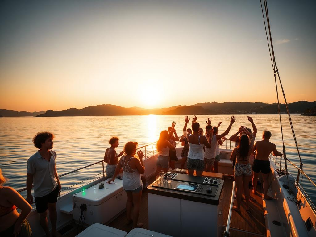 Festa de barco na Lagoa — Barra da Lagoa / Lagoa da Conceição, Florianópolis